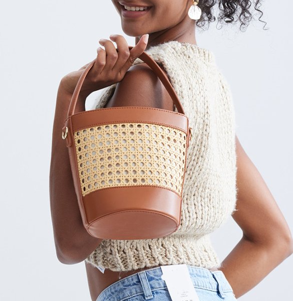 画像8:  rattan bucket Blanchett Bag  bucket bag tote bag　バケットかご籠ブランシェットバッグトートショルダーバッグ (8)