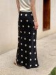 画像5: Women's  A-line dot pattern long maxi length　ドット柄Aラインロングマキシ丈スカート (5)