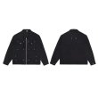 画像2: Patch Denim Zipper jacket G ean coat　ユニセックス男女兼用スタッズデニムジップアップジャケットGジャンブルゾンスタジャン (2)