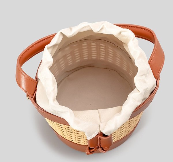 画像14:  rattan bucket Blanchett Bag  bucket bag tote bag　バケットかご籠ブランシェットバッグトートショルダーバッグ (14)