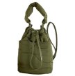 画像1: quilted cotton portable bucket tote shoulder crossbody bag 　キルティングバケット巾着トートショルダークロスボディーポシェットバッグ (1)