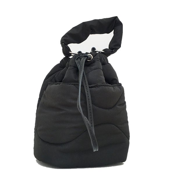 画像3: quilted cotton portable bucket tote shoulder crossbody bag 　キルティングバケット巾着トートショルダークロスボディーポシェットバッグ (3)