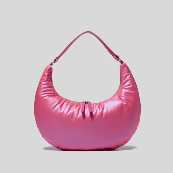 画像5: down armpit candy color crescent bag tote shoulder crossbody bag 　ダウンキャンディーカラーアンダーアームクロワッサン三日月型トートショルダークロスボディーポシェットバッグ (5)