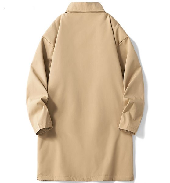 画像5: Double pocket mid-length standard coat　ユニセックス男女兼用ダブルポケットスタンダードシンプルロング コート (5)
