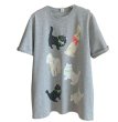 画像1: Women's Pet & Dog & Cat & Rabbit Print short sleeve t-shirt　ドッグ＆キャット＆ラビットプリント半袖Tシャツ (1)