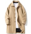 画像7: Double pocket mid-length standard coat　ユニセックス男女兼用ダブルポケットスタンダードシンプルロング コート (7)
