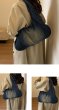 画像10: One Shoulder Denim Under Arm Tote Shoulder Bag 　デニムクロワッサン三日月型アンダーアームトートショルダーバッグ (10)