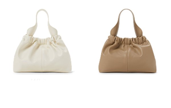 画像2: One Shoulder ruffle Under Arm Tote Shoulder Bag 　ワンショルダーワッフルアンダーアームトートショルダーバッグ (2)