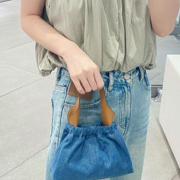 画像10: One Shoulder ruffle Under Arm Tote Shoulder Bag 　ワンショルダーワッフルアンダーアームトートショルダーバッグ (10)