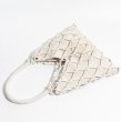画像11: seaside vacation woven hollow shoulder underarm tote bag mesh bag 　メッシュ編みバケイショントートショルダーショッピングバッグ (11)