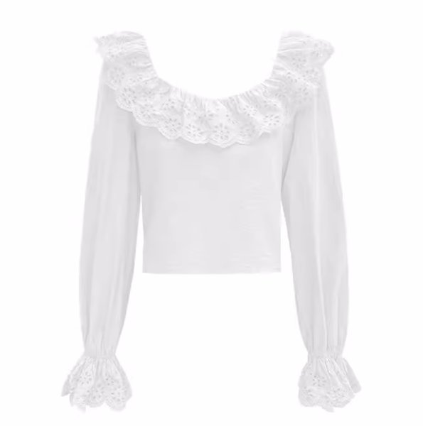 画像3: Women's two-wear bow tie chic shirt　ツーウェア蝶ネクタイボウレース付きブラウス (3)