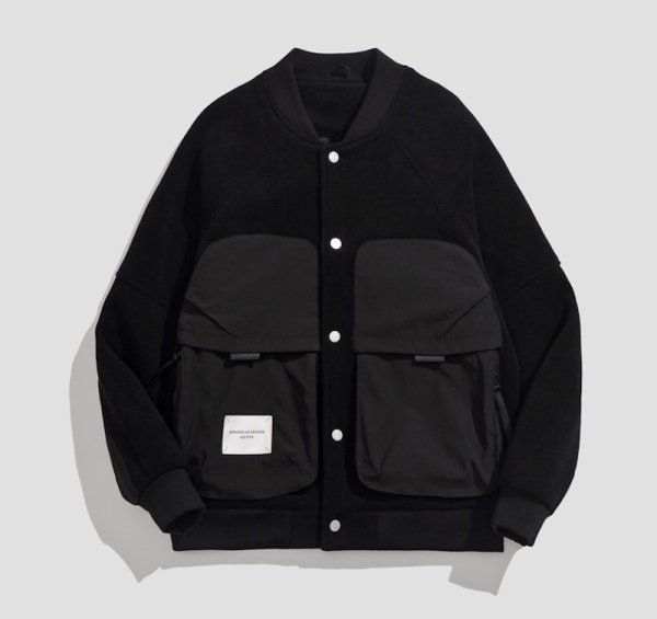 画像6: Stand Collar Workwear Jacket ユニセックス 男女兼用スタンドカラーシンプルワークジャケット　ジャンバー (6)