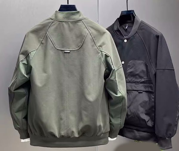 画像7: Stand Collar Workwear Jacket ユニセックス 男女兼用スタンドカラーシンプルワークジャケット　ジャンバー (7)