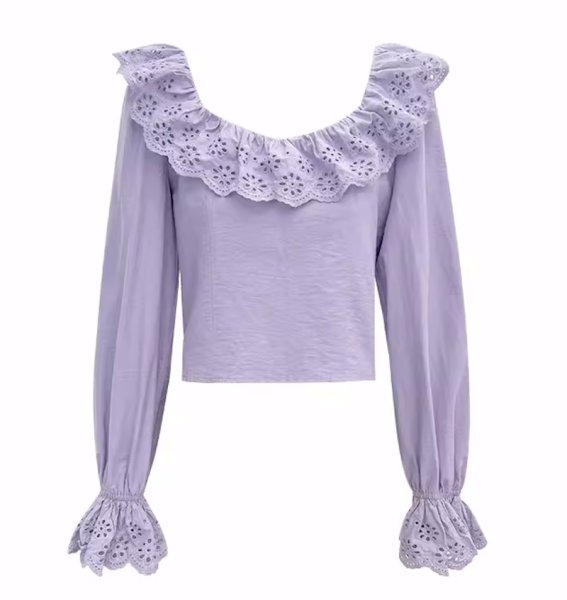 画像4: Women's two-wear bow tie chic shirt　ツーウェア蝶ネクタイボウレース付きブラウス (4)