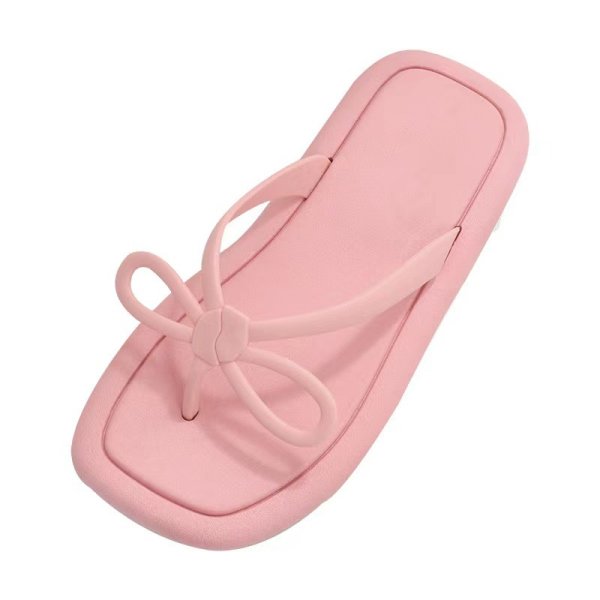 画像3: ribbon point thong sandals shoes　リボン付きトングサンダル スリッパ フリップフロップシューズ (3)