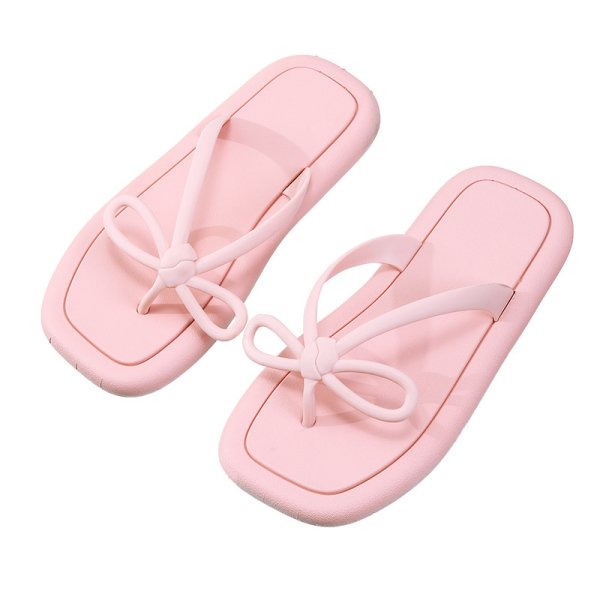 画像7: ribbon point thong sandals shoes　リボン付きトングサンダル スリッパ フリップフロップシューズ (7)