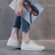 画像6: genuine leather pearl decoration lace up sneakers 　男女兼用ユニセックスパール付きレースアップレザースニーカー (6)
