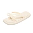 画像1: ribbon point thong sandals shoes　リボン付きトングサンダル スリッパ フリップフロップシューズ (1)