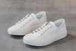 画像4: genuine leather pearl decoration lace up sneakers 　男女兼用ユニセックスパール付きレースアップレザースニーカー (4)