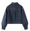 画像2: Pearl & beaded edge pocket Denim G Jean　パール＆ビジューエッジポケットデニムGジャンジャケット (2)