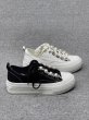 画像3: genuine leather pearl decoration lace up sneakers 　男女兼用ユニセックスパール付きレースアップレザースニーカー (3)