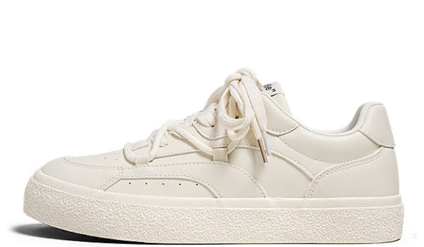 画像2: leather simple style lace up sneakers　男女兼用ユニセックスシンプルレザーレースアップレザースニーカー (2)