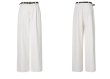画像8:  Simple Off-White Straight Jeans　オフホワイトカラーデニムシンプルワイドストレートパンツ (8)