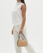 画像5: Yellow glass round frame basket bag tote bag 　イエローグラス丸型ワンハンドルトート籠かごバッグ (5)