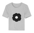画像1: Women's Big flower short T-shirt　ビッグフラワーショート丈半袖Tシャツ (1)