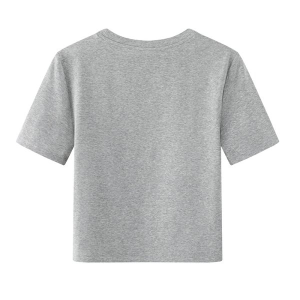 画像2: Women's Big flower short T-shirt　ビッグフラワーショート丈半袖Tシャツ (2)