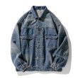 画像3: Simple Used Denim Style Jacket G Jean　ユニセックス 男女兼用ベーシックシンプルデニムジャケットGジャン　ジャンバー (3)