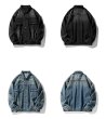 画像4: Simple Used Denim Style Jacket G Jean　ユニセックス 男女兼用ベーシックシンプルデニムジャケットGジャン　ジャンバー (4)