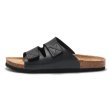 画像1: leather velcro Sandals flat casual shoes  　男女兼用ユニセックスレザーベルクロ レギュラー サンダルフラットスリッパ (1)
