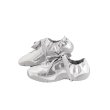 画像2: celebrity ins silver round toe flat casual shoes  pumps shoes　シルバーラウンドトゥフラットバレーシューズパンプス  (2)