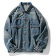 画像1: Simple Used Denim Style Jacket G Jean　ユニセックス 男女兼用ベーシックシンプルデニムジャケットGジャン　ジャンバー (1)