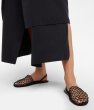 画像1:  fishnet woven hollow Roman sandals  flat  slippers pumps shoes　網織り メッシュフラットレザーバックベルトサンダルスリッパパンプス バレーシューズ (1)