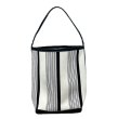 画像1: Celebrities Contrast Color Retro Striped Bucket tote Shoulder Underarm bag 　ストライプボーダーバケットトートショルダーアンダーアームショッピングバッグ (1)