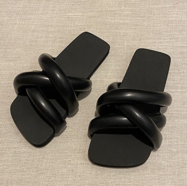 画像12: down leather flat sandals slippers casual shoes  　男女兼用ユニセックスダウンレザー フラットサンダルスリッパ (12)