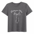 画像3: Women's ribbon printT-shirt　リボンプリント半袖Tシャツ (3)