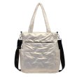 画像1: Men's Unisex quilting down tote shoulder crossbody bag　男女兼用ユニセックスキルティングダウントートショルダクロスボディーバッグ (1)