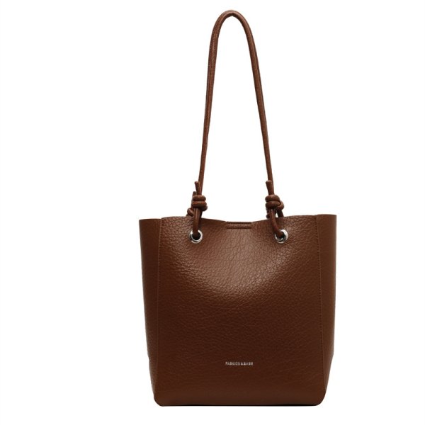 画像4: Unisex leather simple tote shoulder bag 男女兼用ユニセックスシンプルトートショルダバッグ通勤 通学 (4)