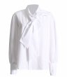 画像4: Women's  neck scarf tied design versatile temperament shirtshirt long sleeve　ネックスカーフネクタイデザインブラウス Tシャツチュニック (4)