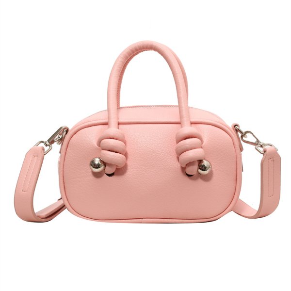 画像7:  Leather knot detail mini bag Tote Shoulder Bag Underarm bag 　ノットディティールレザートートショルダアンダーアームバッグ (7)