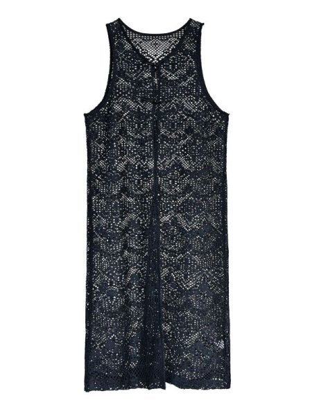 画像9: Women's lace long length vest gilet dress  レースロングベストジレマキシドレスワンピース (9)
