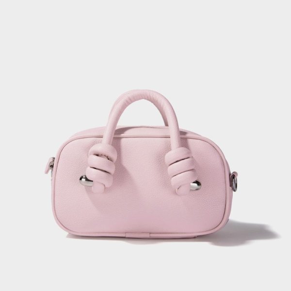 画像4:  Leather knot detail mini bag Tote Shoulder Bag Underarm bag 　ノットディティールレザートートショルダアンダーアームバッグ (4)