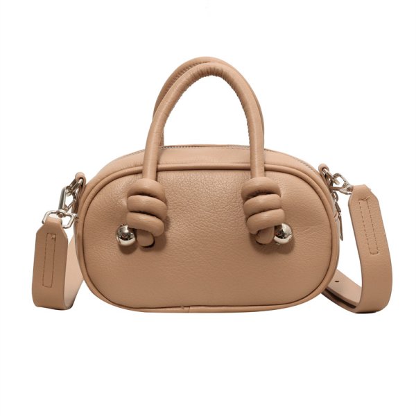 画像8:  Leather knot detail mini bag Tote Shoulder Bag Underarm bag 　ノットディティールレザートートショルダアンダーアームバッグ (8)