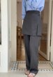 画像6: Covering Apron Suit Pants  Straight 　スカート付きシンプルストレートパンツスカッツ (6)