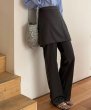 画像7: Covering Apron Suit Pants  Straight 　スカート付きシンプルストレートパンツスカッツ (7)