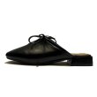 画像4: ribbon flat half pumps Mule slipper casual shoes  　フラットレザーリボンハーフパンプスミュールサンダルスリッパ (4)