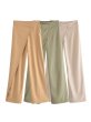 画像6: Women's High-waisted wide-leg pants with a wraparound skirt skirt　スカートがついたようなロングパンツ (6)
